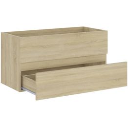 Allaskaappi, Sonoma-tammi, 90x38,5x45 cm, lastulevy