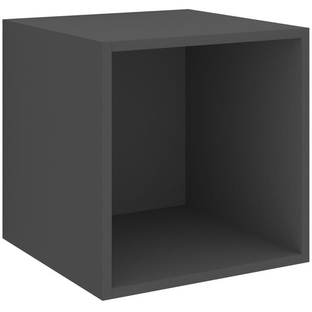 Seinäkaappi harmaa, 37x37x37 cm