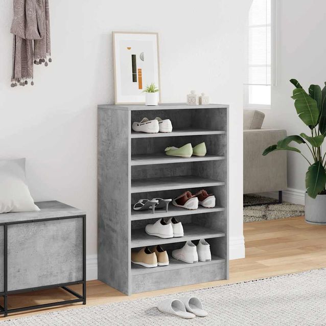Kenkäkaappi fineprice, betoninharmaa, 60 x 35 x 92 cm