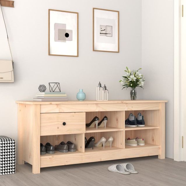 Kenkäkaappi fineprice, täysi mänty, 110 x 38 x 45,5 cm