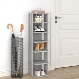 Kenkäteline FinePRICE Sonoma, 27,5 x 27 x 102 cm, harmaa
