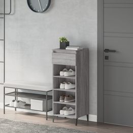 Kenkäteline FinePRICE Sonoma, 40x36x105 cm, tekninen puu, harmaa