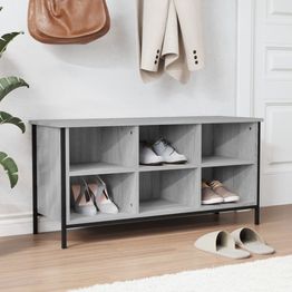 Kenkäkaappi FinePRICE Sonoma, 100x35x50 cm, harmaa