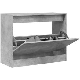 Kenkäkaappi FinePRICE, 80 x 34 x 63 cm, betoninharmaa