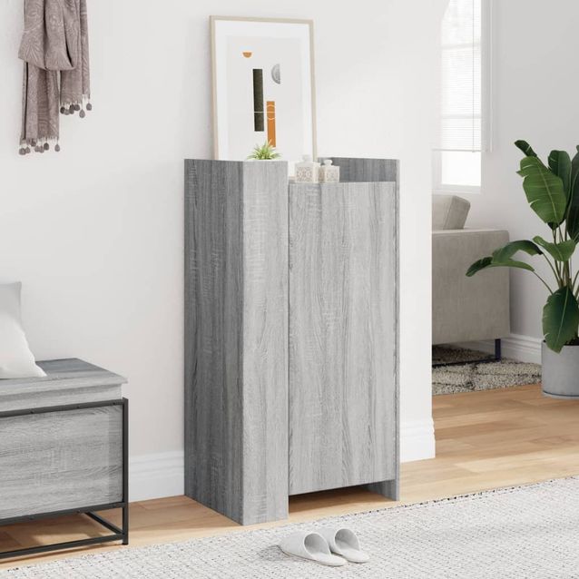 Kenkäkaappi fineprice Sonoma, harmaa, 52x37,5x100 cm, tekninen puu