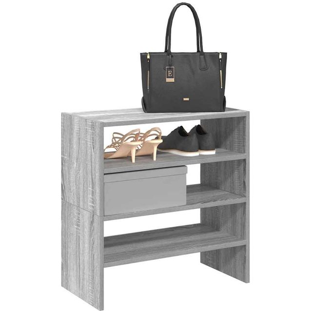 Pinottava kenkäteline fineprice Sonoma, harmaa, 2kpl, 60x30x30,5 cm
