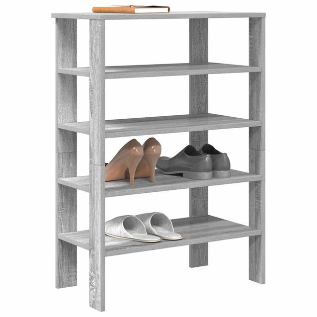 Kenkäteline fineprice Sonoma, harmaa 61x32x87,5 cm