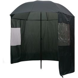 Kalastussateenvarjo, 240x210cm, vihreä