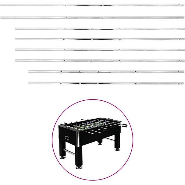 Jalkapallopöydän tangot fineprice, 8kpl, 15,9 mm