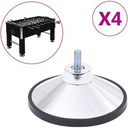 Pöytäjalkapallopöydän jalat FinePRICE, 4 kpl, kromi