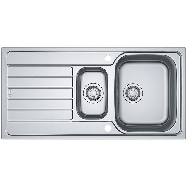 Keittiöallas Franke Spark SKX 651, 1,5-altainen, laskutasolla, 1000x500mm, ruostumaton teräs