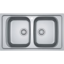 Keittiöallas Franke Spark SKX 620, 2-altainen, 860x500mm, ruostumaton teräs