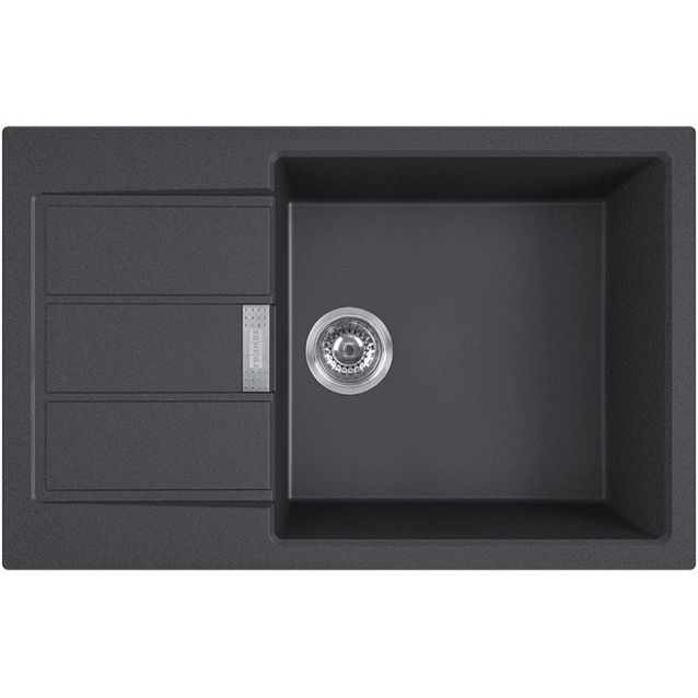 Keittiöallas Franke Sirius S2D 611-78 XL, 890x525mm, komposiitti, musta