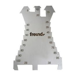 Merkintälevy Freund, ruostumaton teräs