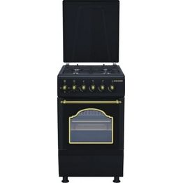 Kaasuliesi Schlosser FS5406MAZDR sähköuunilla, 50cm, musta