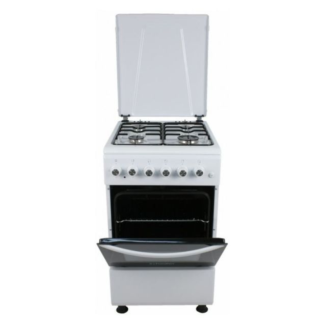 Kaasuliesi Schlosser FS5406MAZW sähköuunilla, 50cm, valkoinen