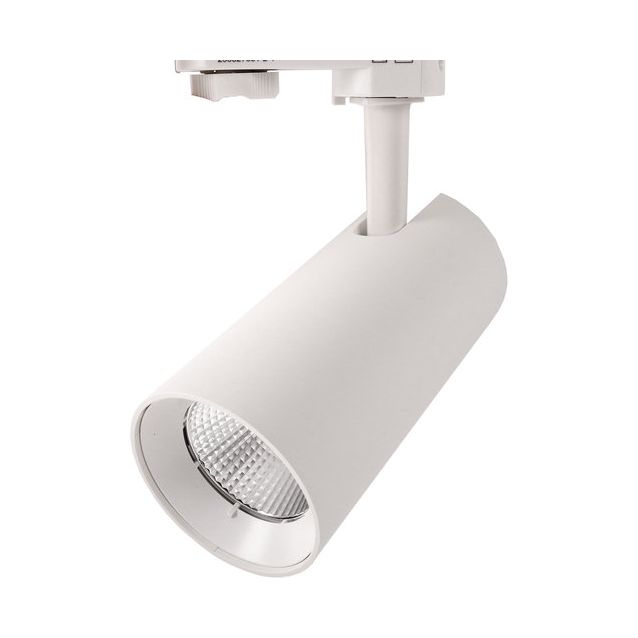 Kiskospotti FTLIGHT, 3-vaihekiskoon, 10W, 670lm, 2700–4000K, 45°, Triac-himmennettävä, valkoinen