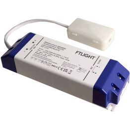 LED-vakiojännitelähde FTLIGHT, 12V, 75W, Triac-himmennettävä, IP20, kytkentäboksilla