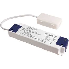 LED-vakiojännitelähde FTLIGHT, 24V, 30W, Triac-himmennettävä, IP20, kytkentäboksilla