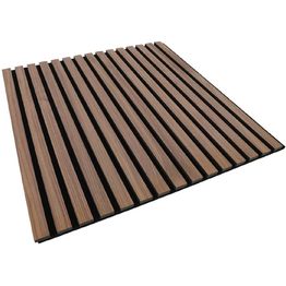 Akustiikkalevy Fog&Venø By Venø, 20x600x600mm, mdf, pähkinä, musta huopa, 2kpl