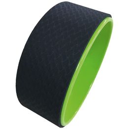 Joogapyörä Fysioline Yoga Wheel Ø 33 cm musta/limenvihreä