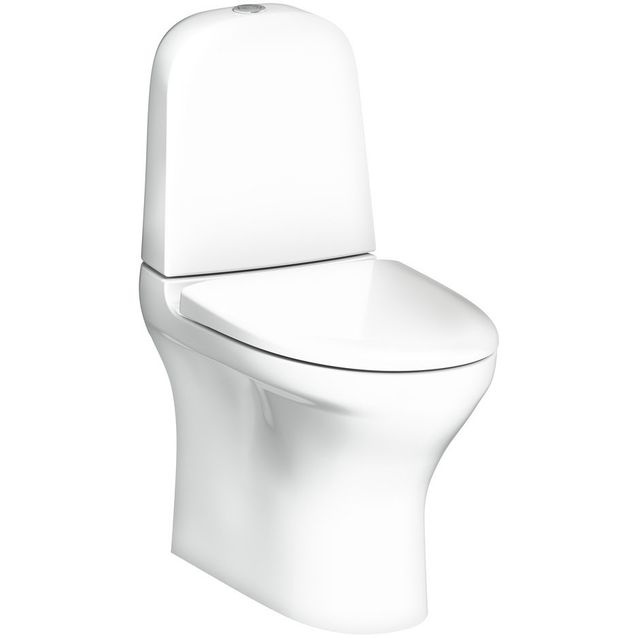 WC-istuin Gustavsberg Estetic 8300 piilo S/P-lukko, Hygienic Flush, C+, valkoinen
