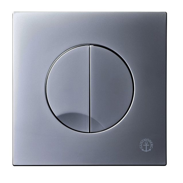 Huuhtelupainike/etulevy Gustavsberg Triomont XS 3/6 l mattakromi