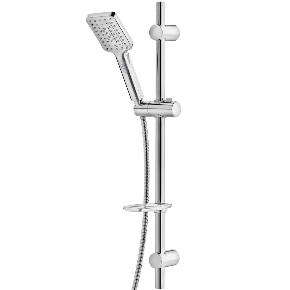 Suihkusetti Gustavsberg Square, hierova suihku, kiiltävä kromi