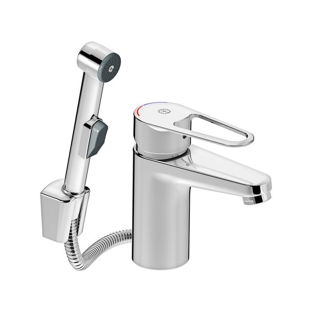 Pesuallashana Gustavsberg Uusi Nautic 216147 bideesuihkulla kromi