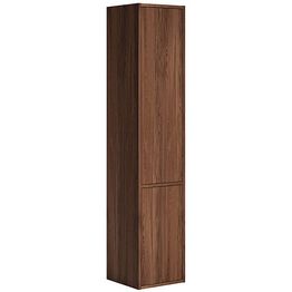Kylpyhuoneen korkea kaappi Gustavsberg Ducentic, 2 ovea, 35cm, tammiviilu, ruskea