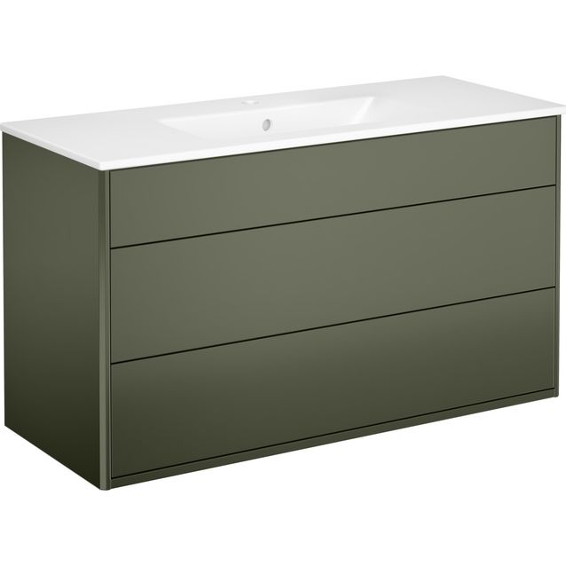 Allaskaappi altaalla Gustavsberg Graphic, 1000x410 mm, vihreä