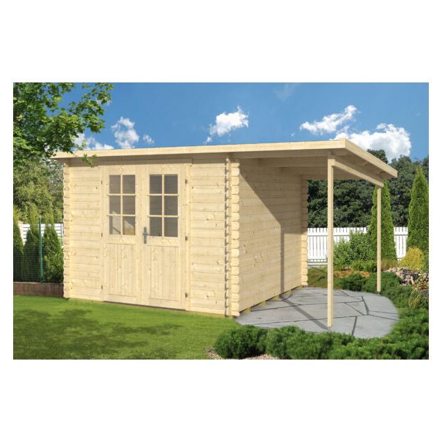 Pihamökki Tene Gloria D + katos SD150, 11.3m²