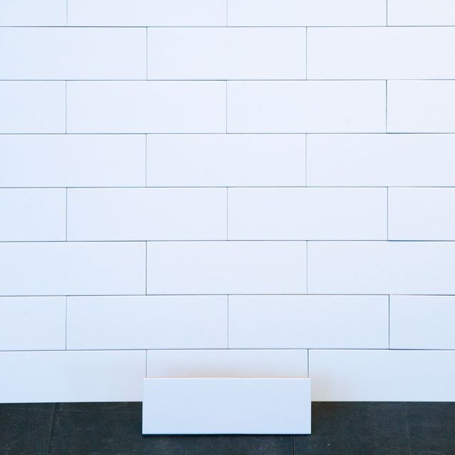 Seinälaatta Arredo Polar 10x30cm, matta, valkoinen