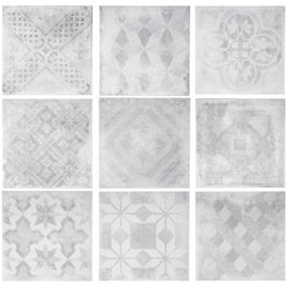 Lattialaatta Arredo Betonepoque White/Grey mix 20x20cm, matta