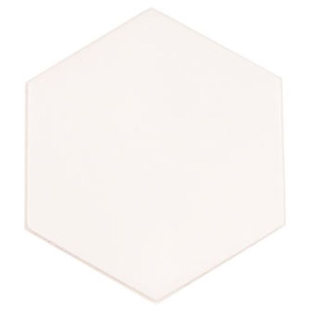 Lattialaatta Arredo Cotswold 2D Hex Snow 13x11.4cm, 6-kulmainen, valkoinen