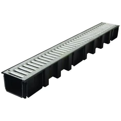 Vesikouru ritilällä Gop A-15, 1000x135 mm, musta