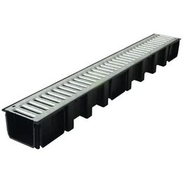 Vesikouru ritilällä Gop A-15, 1000x135 mm, musta