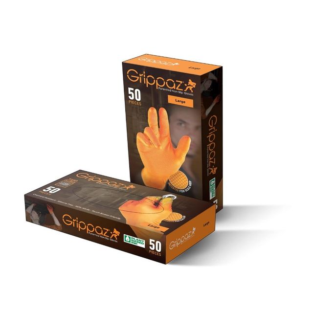 Kertakäyttökäsineet Grippaz 246OR, koko XL, 50 kpl