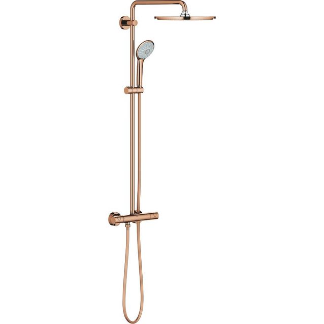 Sadesuihkusetti Grohe Euphoria System 310, termostaattihanalla, warm sunset