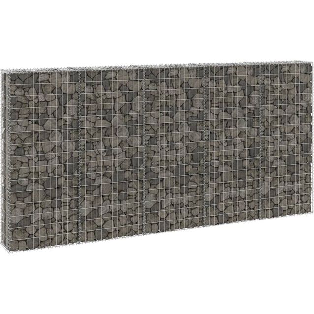 Gabion kivikori kansilla galvanoitu teräs 300x30x150 cm