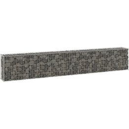 Gabion-kivikori kansilla galvanoitu teräs 300x30x50 cm