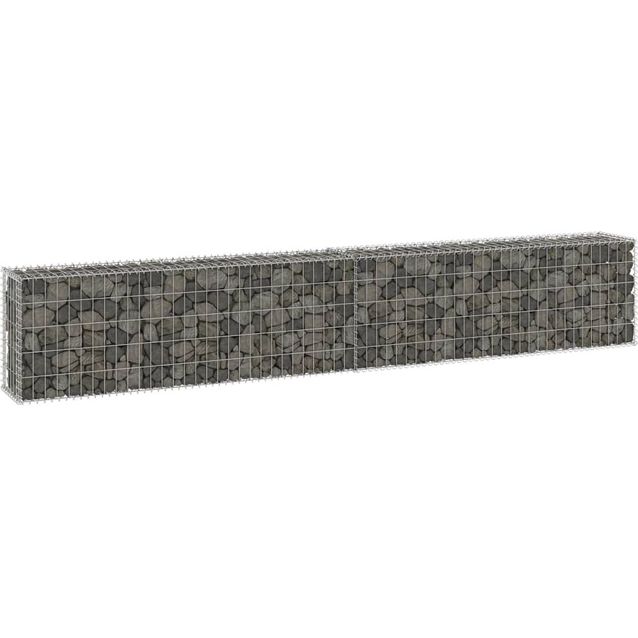 Gabion kivikori kansilla galvanoitu teräs 300x30x50 cm