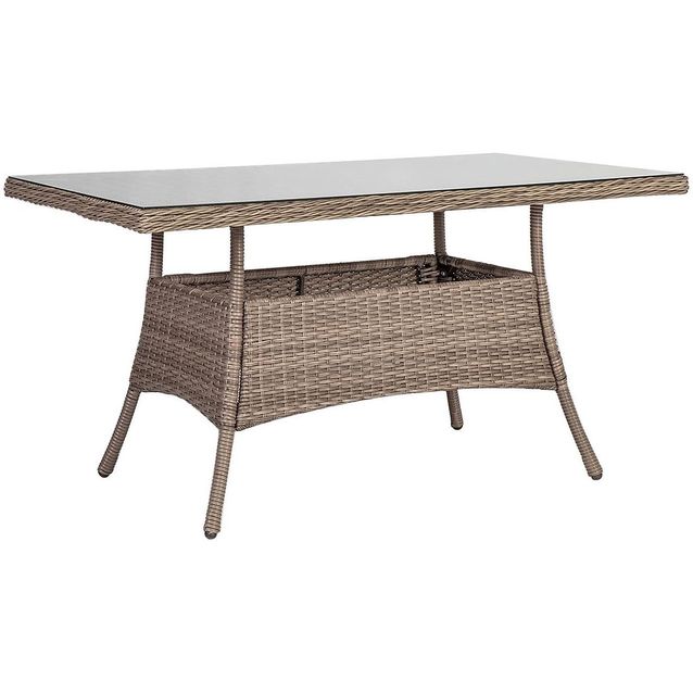 Pöytä Home4you Toscana, 140x80cm, harmaanbeige