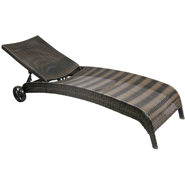 Aurinkotuoli Home4you Wicker, tummanruskea