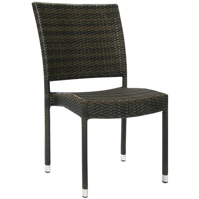 Tuoli Home4you Wicker-3, tummanruskea