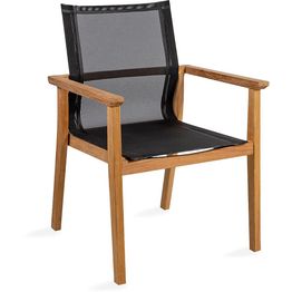 Tuoli Home4you Nautica, ruskea/musta