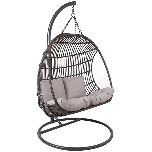 Riipputuoli Home4you Chestnut, 2-istuttava, ruskea