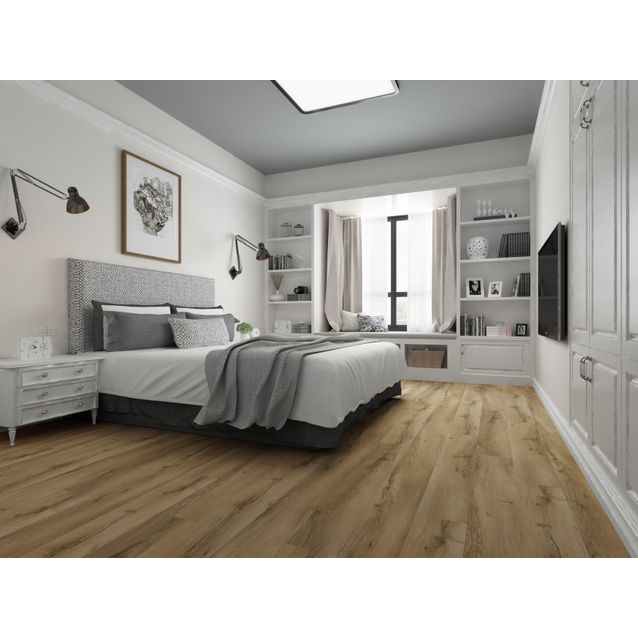 Vinyylilankku Habitas Flooring Maywood, jäykkäydin, askeläänieriste