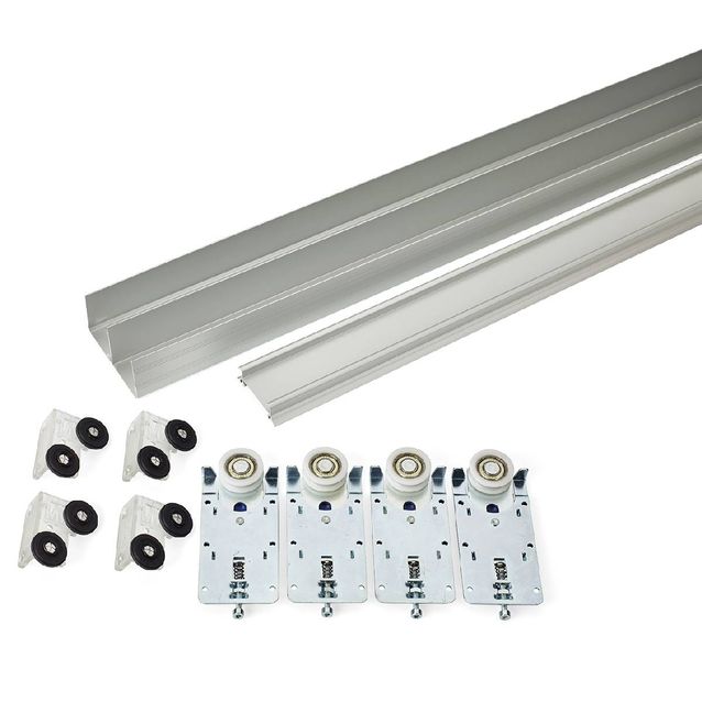 Liukuoven kisko Habo K-50 alumiini