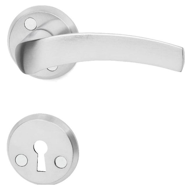 Väliovenpainike Habo Marbella avainkilvellä harjattu kromi